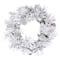 24" Flocked Atka Pine Artificial Christmas Wreath